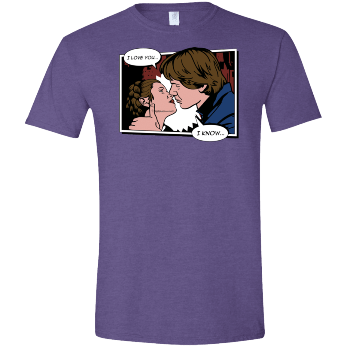 T-Shirts Heather Purple / S Rebelstein Kiss Men's Semi-Fitted Softstyle