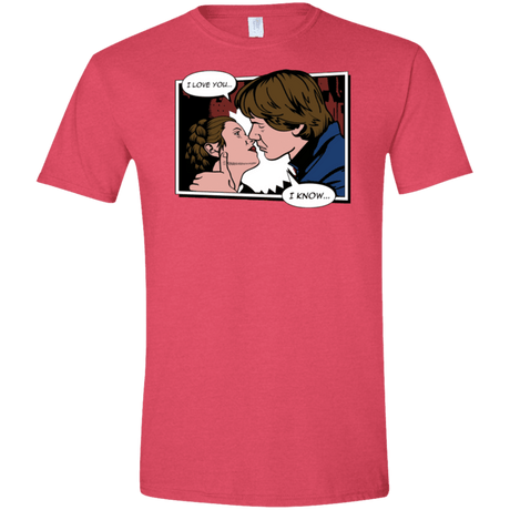 T-Shirts Heather Red / S Rebelstein Kiss Men's Semi-Fitted Softstyle