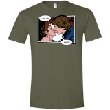 T-Shirts Military Green / S Rebelstein Kiss Men's Semi-Fitted Softstyle