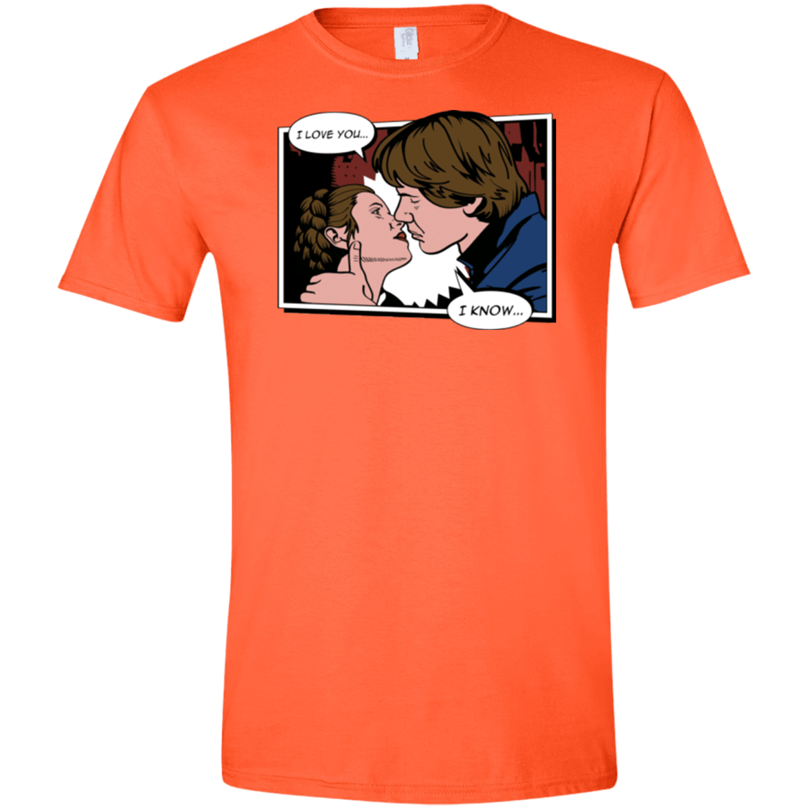 T-Shirts Orange / S Rebelstein Kiss Men's Semi-Fitted Softstyle