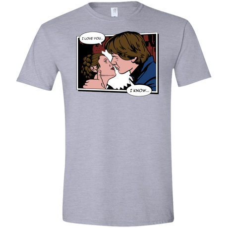 T-Shirts Sport Grey / X-Small Rebelstein Kiss Men's Semi-Fitted Softstyle