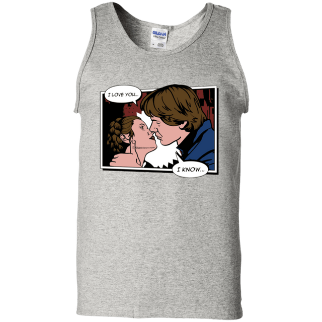 T-Shirts Ash / S Rebelstein Kiss Men's Tank Top