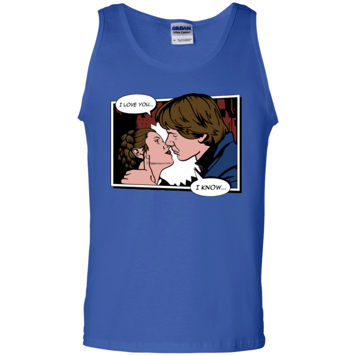 T-Shirts Royal / S Rebelstein Kiss Men's Tank Top