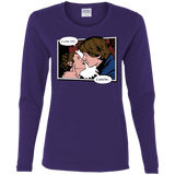 T-Shirts Purple / S Rebelstein Kiss Women's Long Sleeve T-Shirt