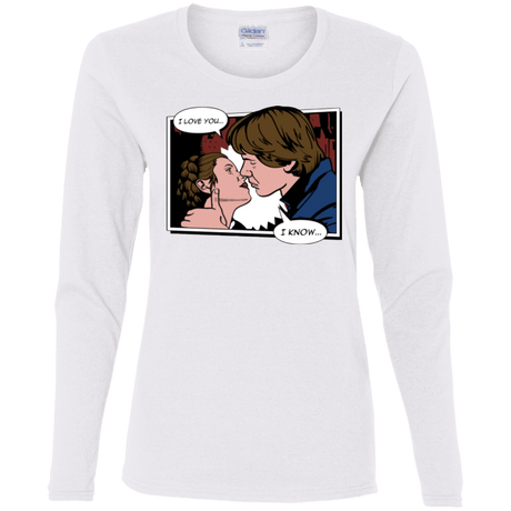 T-Shirts White / S Rebelstein Kiss Women's Long Sleeve T-Shirt