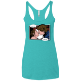 T-Shirts Tahiti Blue / X-Small Rebelstein Kiss Women's Triblend Racerback Tank