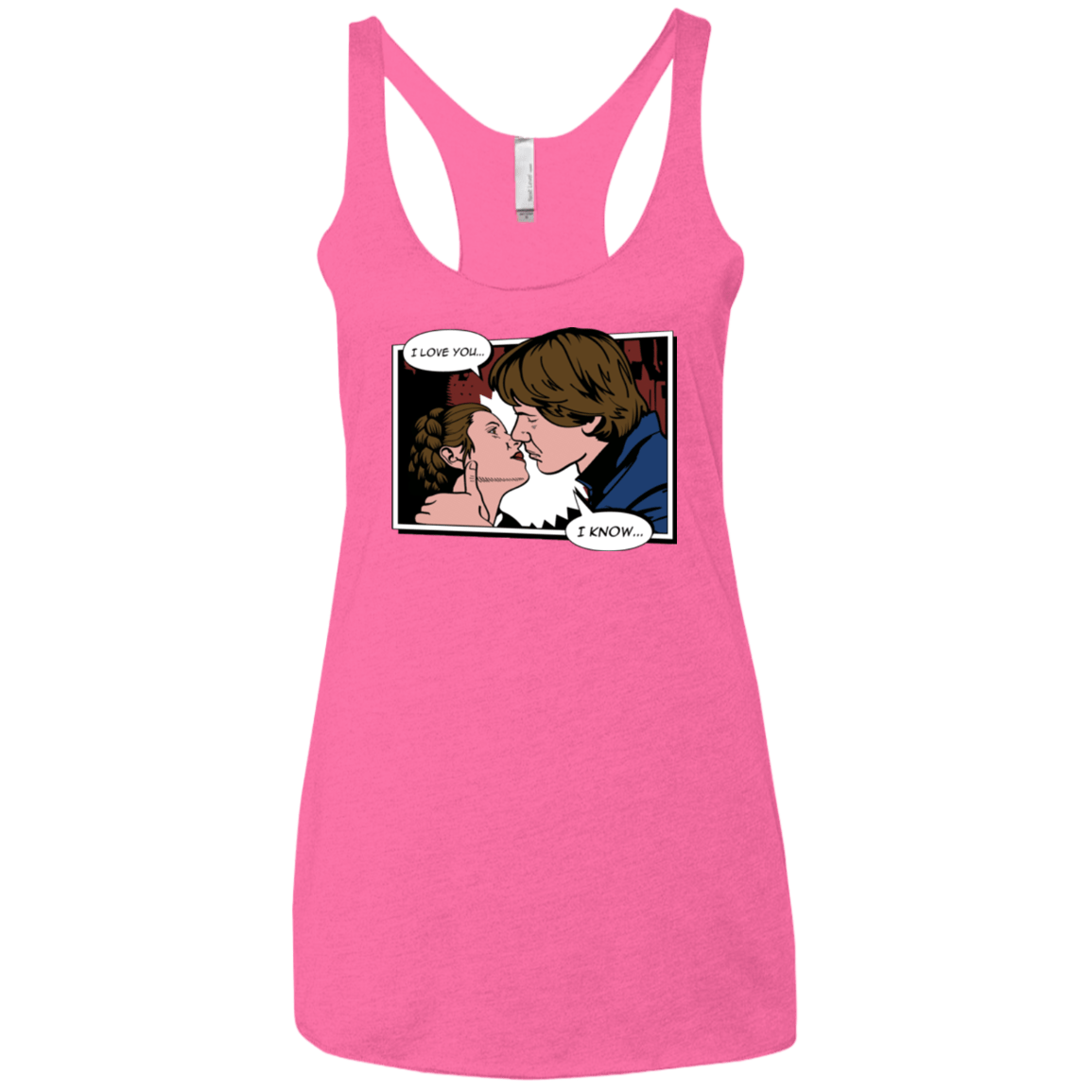 T-Shirts Vintage Pink / X-Small Rebelstein Kiss Women's Triblend Racerback Tank