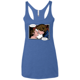 T-Shirts Vintage Royal / X-Small Rebelstein Kiss Women's Triblend Racerback Tank