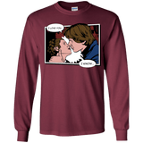 T-Shirts Maroon / YS Rebelstein Kiss Youth Long Sleeve T-Shirt