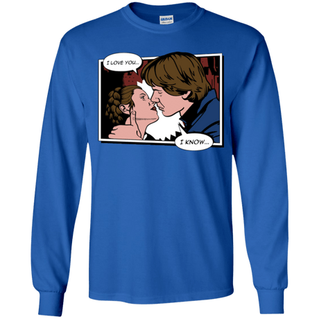 T-Shirts Royal / YS Rebelstein Kiss Youth Long Sleeve T-Shirt