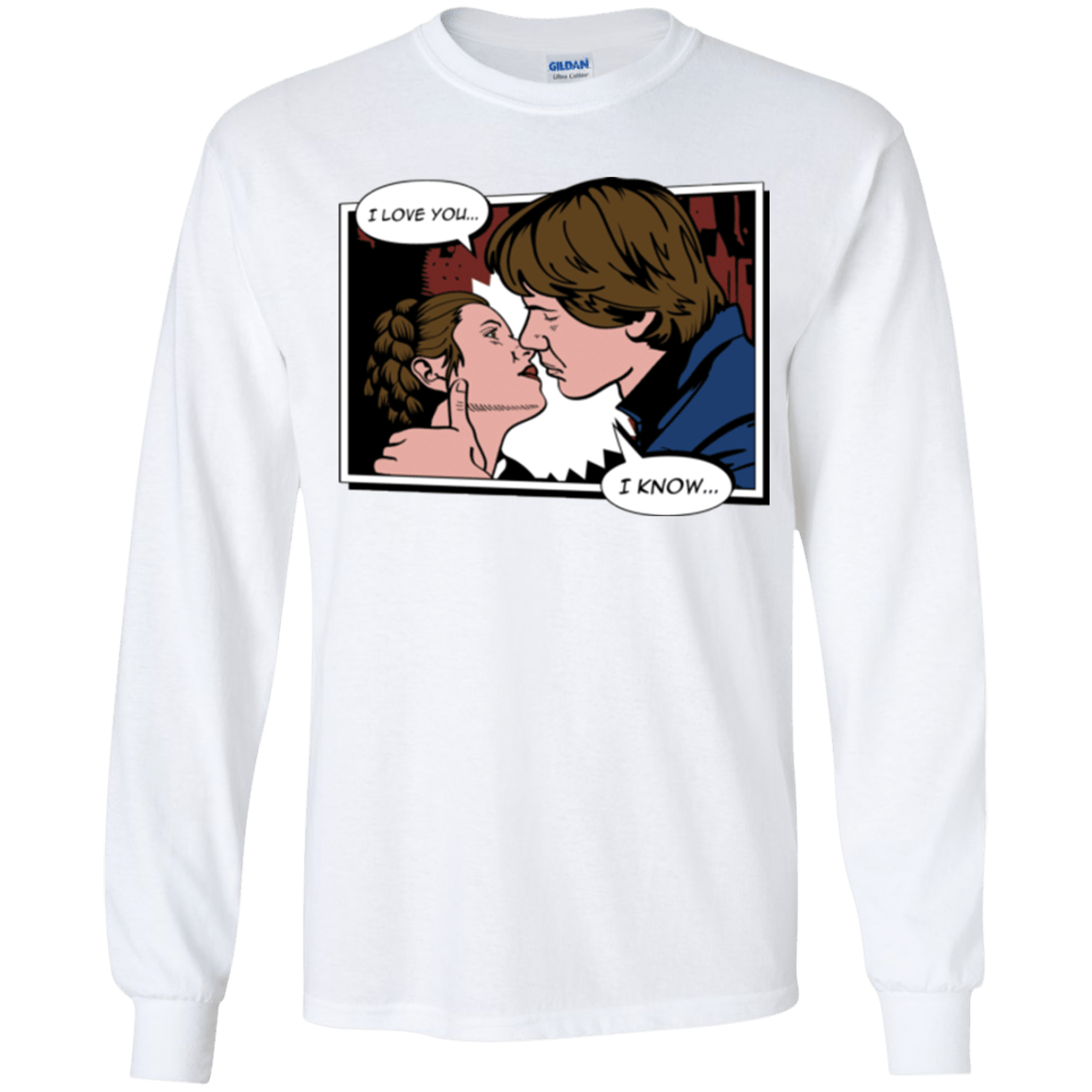 T-Shirts White / YS Rebelstein Kiss Youth Long Sleeve T-Shirt