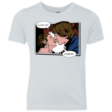 T-Shirts Heather White / YXS Rebelstein Kiss Youth Triblend T-Shirt