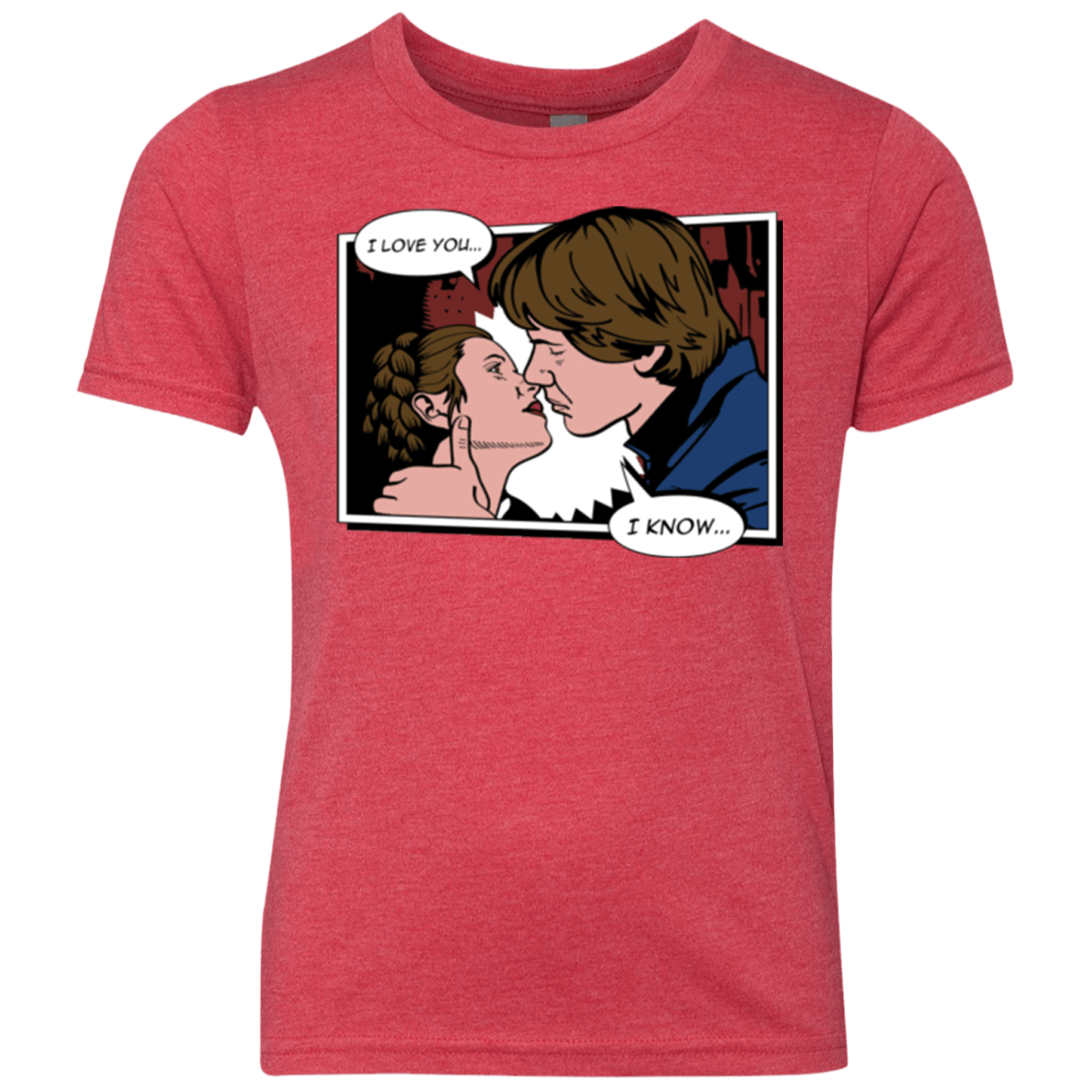 T-Shirts Vintage Red / YXS Rebelstein Kiss Youth Triblend T-Shirt