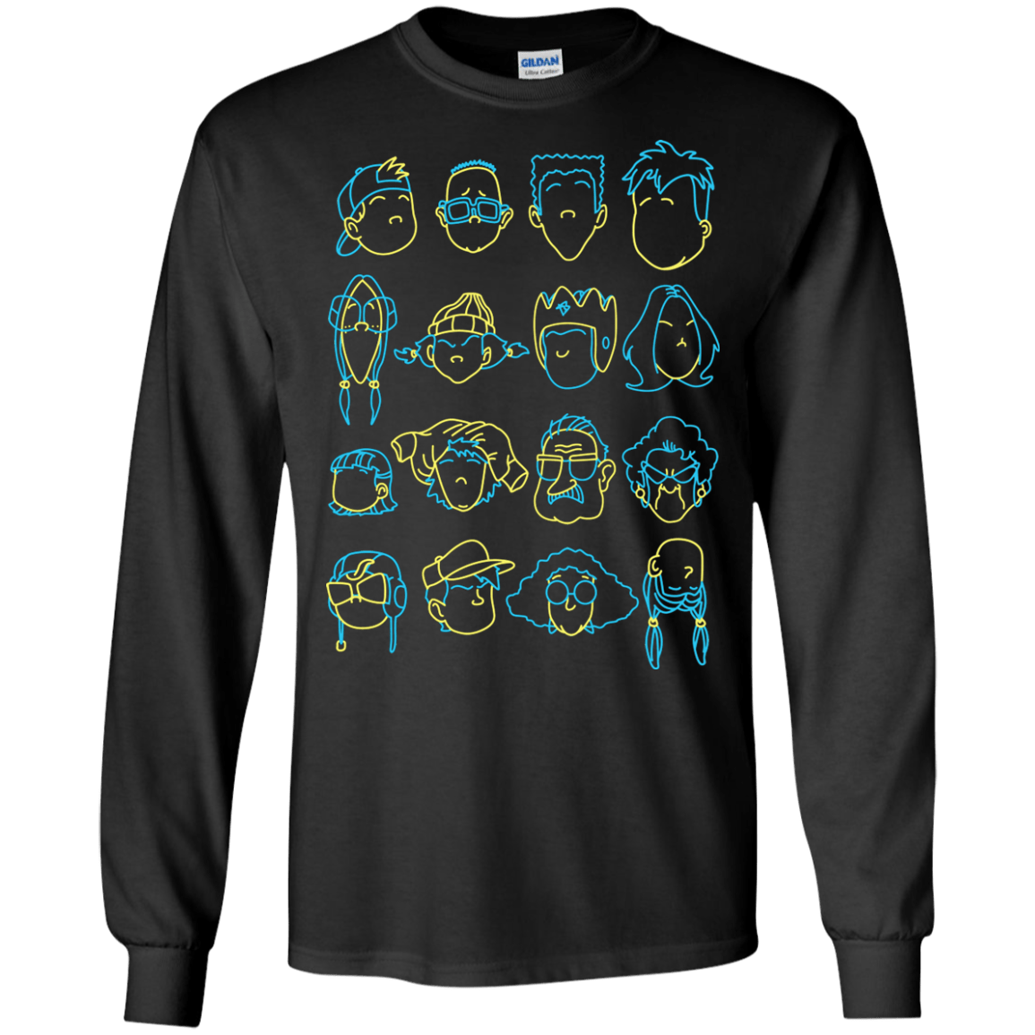 T-Shirts Black / S RECESS Men's Long Sleeve T-Shirt