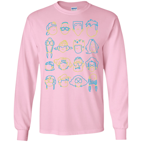 T-Shirts Light Pink / S RECESS Men's Long Sleeve T-Shirt