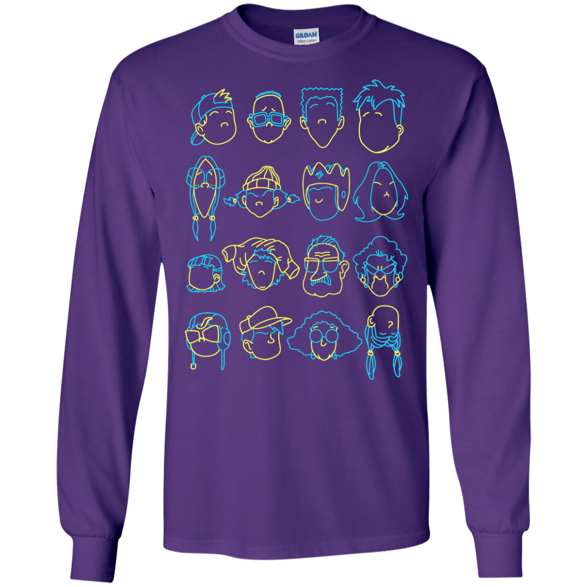 T-Shirts Purple / S RECESS Men's Long Sleeve T-Shirt