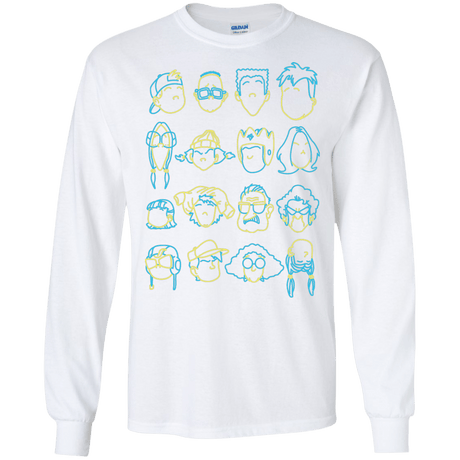 T-Shirts White / S RECESS Men's Long Sleeve T-Shirt