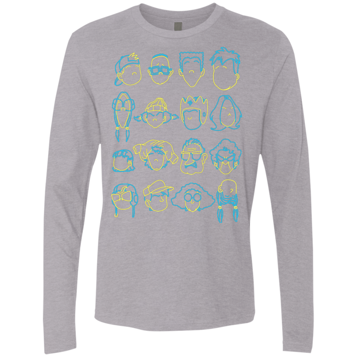 T-Shirts Heather Grey / S RECESS Men's Premium Long Sleeve