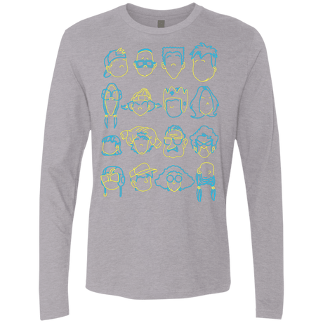 T-Shirts Heather Grey / S RECESS Men's Premium Long Sleeve