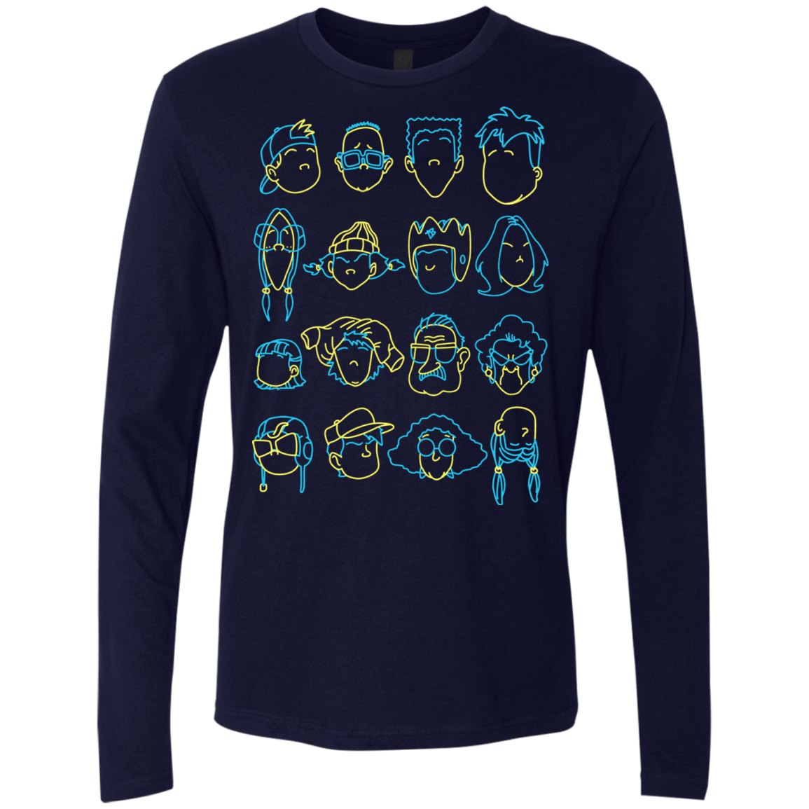 T-Shirts Midnight Navy / S RECESS Men's Premium Long Sleeve
