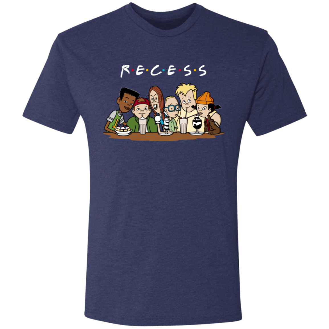 T-Shirts Vintage Navy / S Recess Men's Triblend T-Shirt