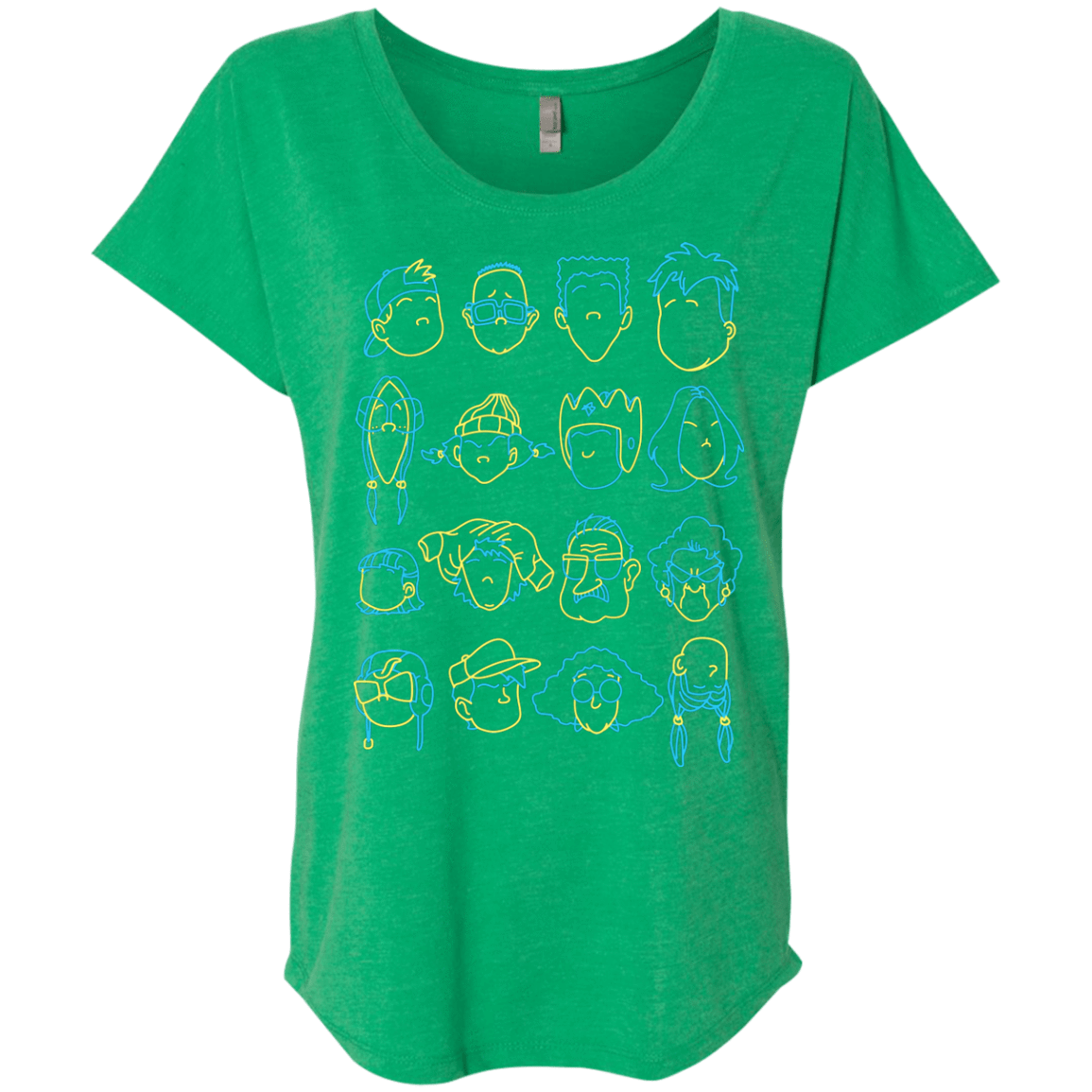 T-Shirts Envy / X-Small RECESS Triblend Dolman Sleeve