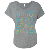 T-Shirts Premium Heather / X-Small RECESS Triblend Dolman Sleeve