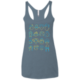 T-Shirts Indigo / X-Small RECESS Women's Triblend Racerback Tank