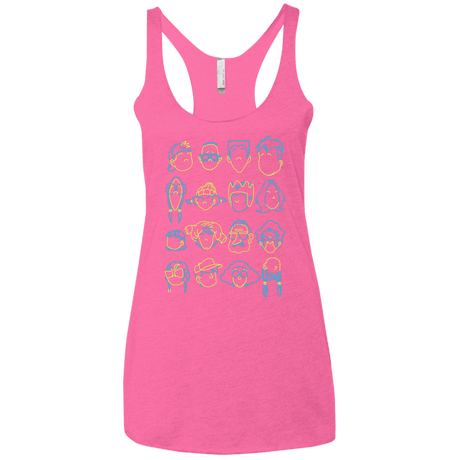 T-Shirts Vintage Pink / X-Small RECESS Women's Triblend Racerback Tank
