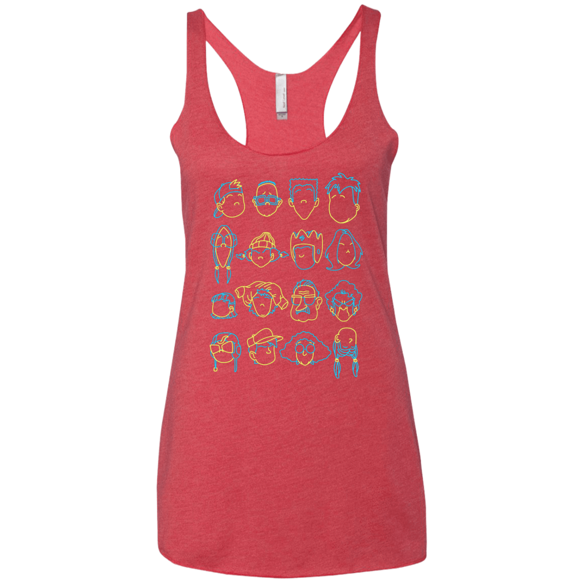T-Shirts Vintage Red / X-Small RECESS Women's Triblend Racerback Tank