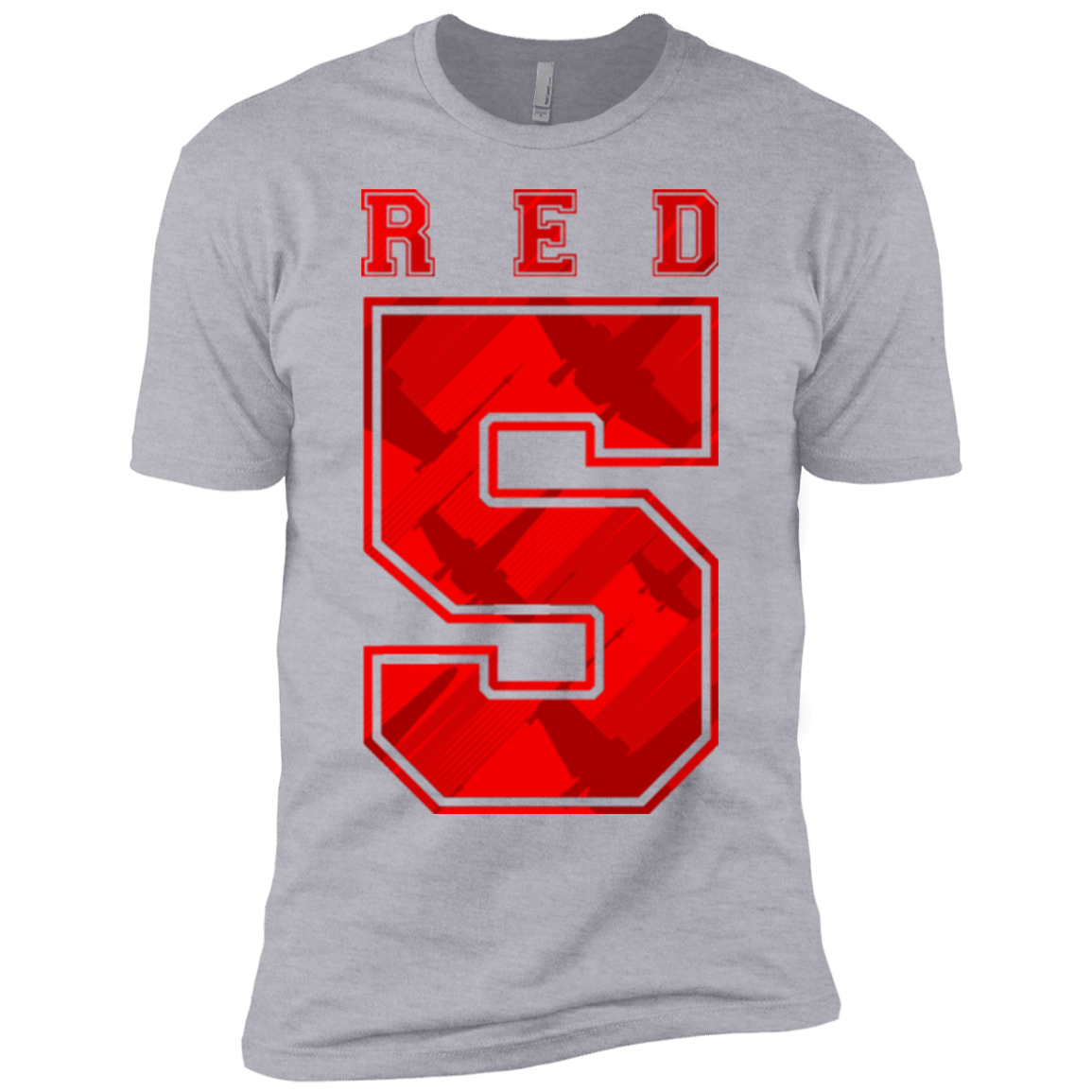 T-Shirts Heather Grey / YXS Red 5 Boys Premium T-Shirt