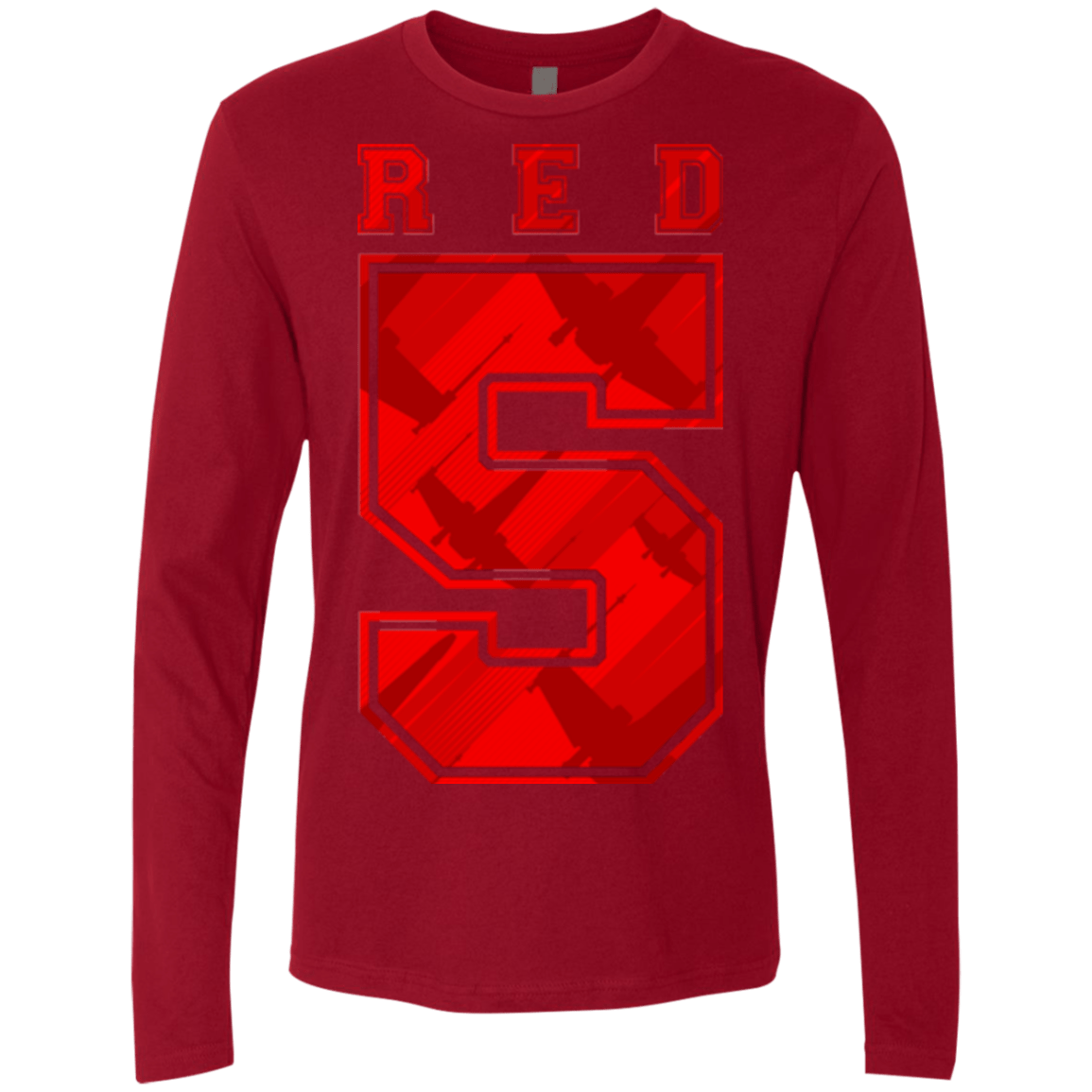 T-Shirts Cardinal / Small Red 5 Men's Premium Long Sleeve