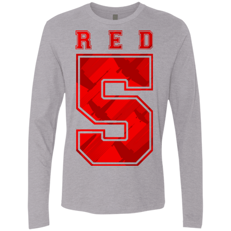 T-Shirts Heather Grey / Small Red 5 Men's Premium Long Sleeve