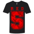 T-Shirts Black / X-Small Red 5 Men's Premium V-Neck