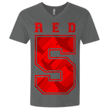 T-Shirts Heavy Metal / X-Small Red 5 Men's Premium V-Neck