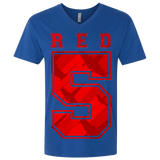 T-Shirts Royal / X-Small Red 5 Men's Premium V-Neck