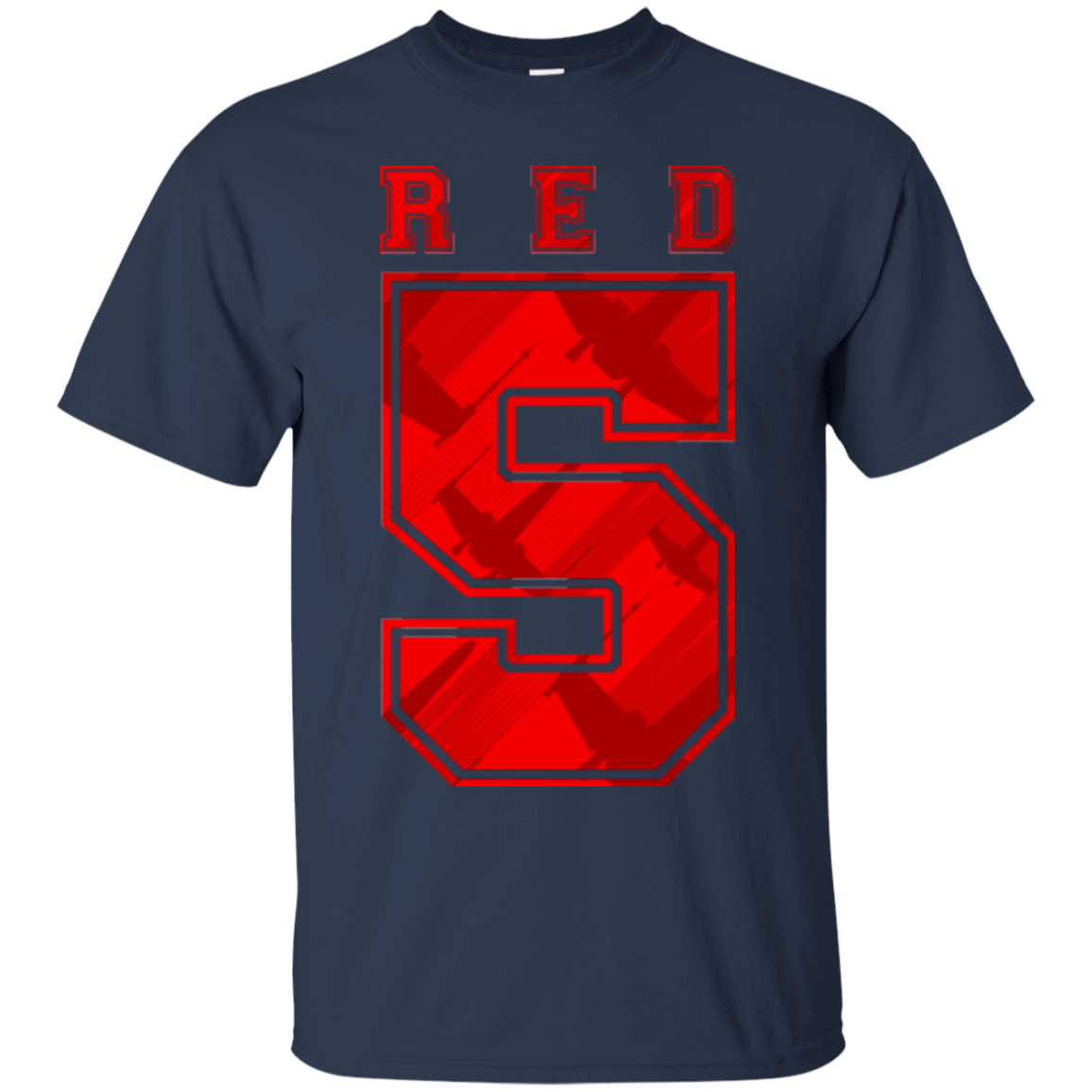 T-Shirts Navy / Small Red 5 T-Shirt