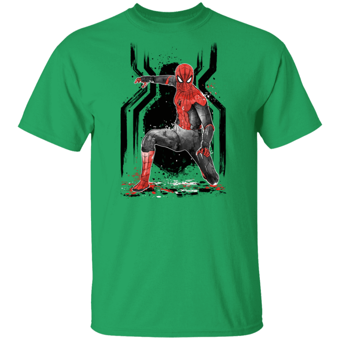 T-Shirts Irish Green / S RED-AND-BLACK Spider suit T-Shirt
