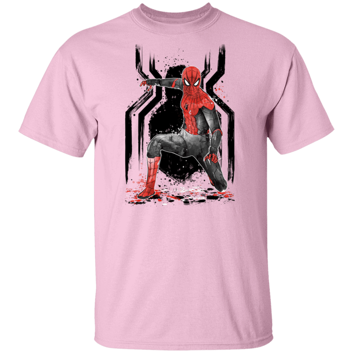T-Shirts Light Pink / S RED-AND-BLACK Spider suit T-Shirt