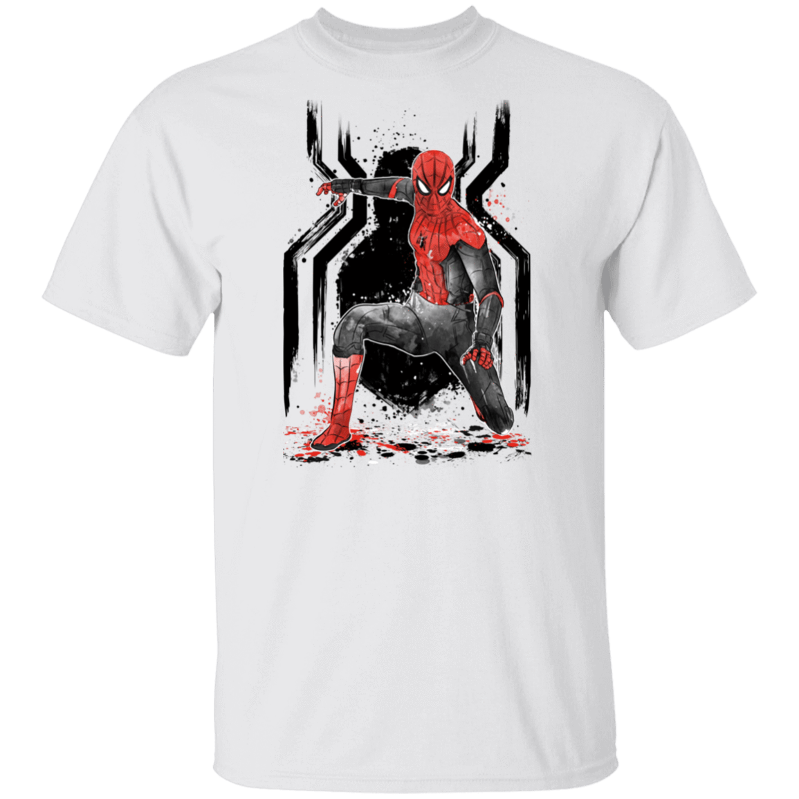 T-Shirts White / S RED-AND-BLACK Spider suit T-Shirt