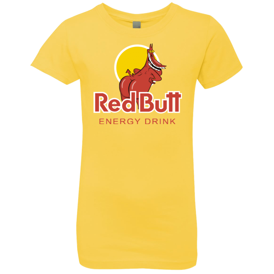 T-Shirts Vibrant Yellow / YXS Red butt Girls Premium T-Shirt