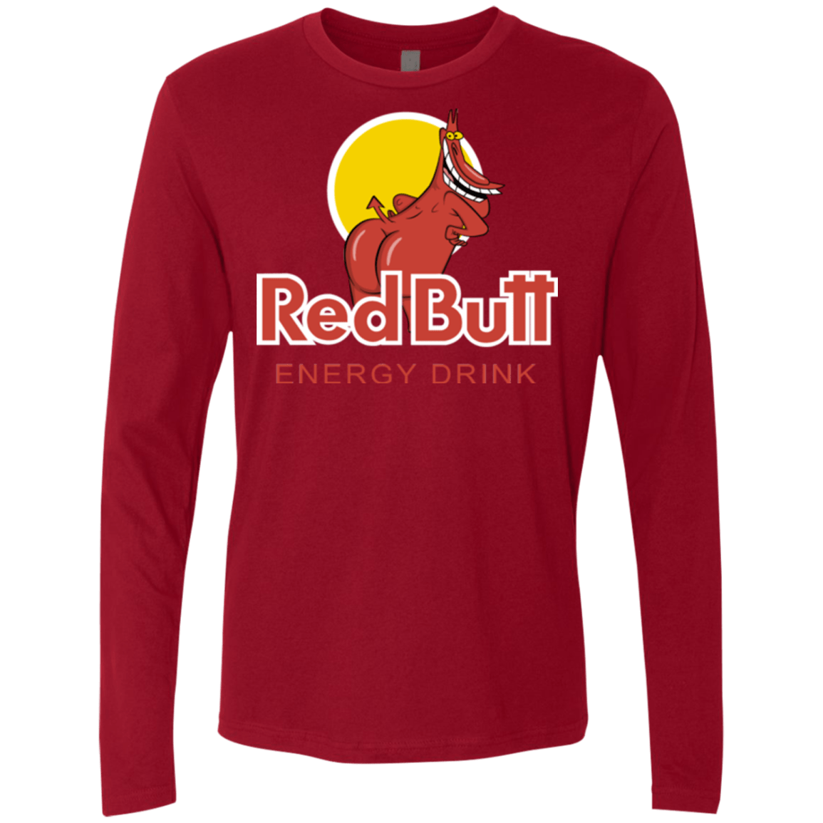 T-Shirts Cardinal / Small Red butt Men's Premium Long Sleeve