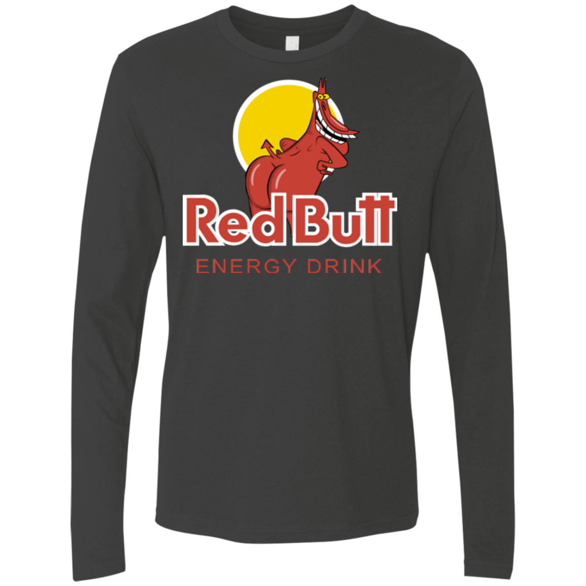 T-Shirts Heavy Metal / Small Red butt Men's Premium Long Sleeve