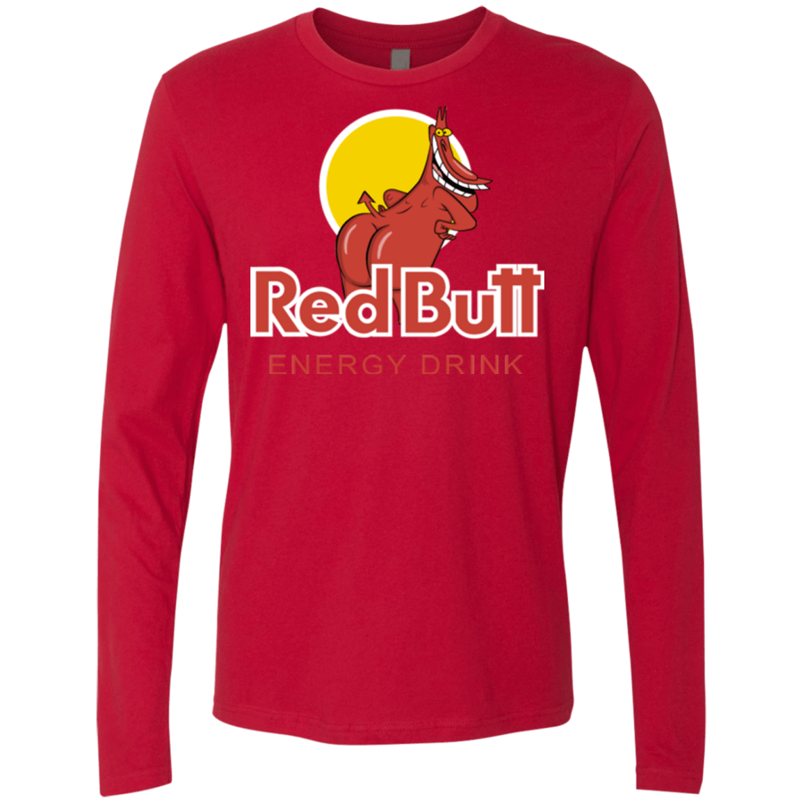 T-Shirts Red / Small Red butt Men's Premium Long Sleeve