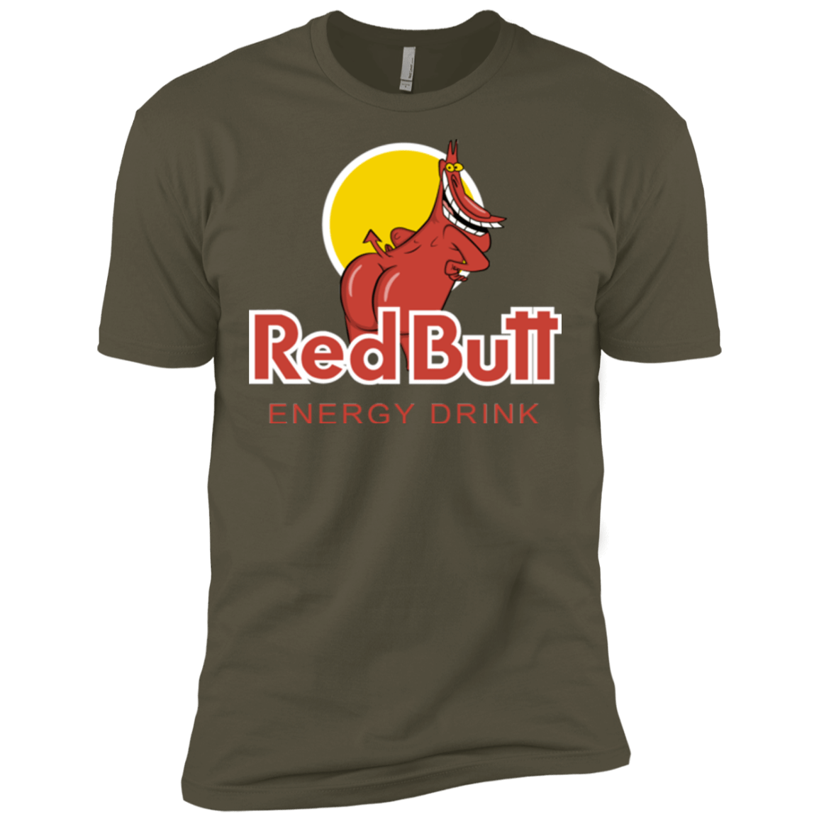 T-Shirts Military Green / X-Small Red butt Men's Premium T-Shirt
