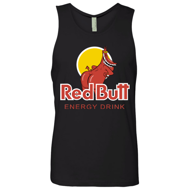 T-Shirts Black / Small Red butt Men's Premium Tank Top