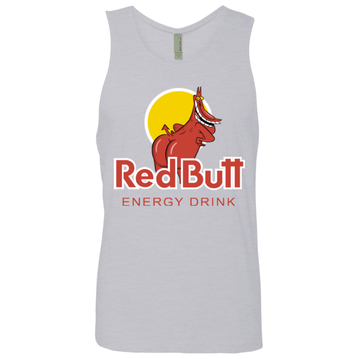 T-Shirts Heather Grey / Small Red butt Men's Premium Tank Top