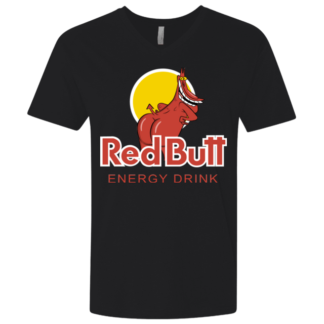 T-Shirts Black / X-Small Red butt Men's Premium V-Neck