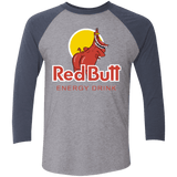 T-Shirts Premium Heather/ Vintage Navy / X-Small Red butt Men's Triblend 3/4 Sleeve
