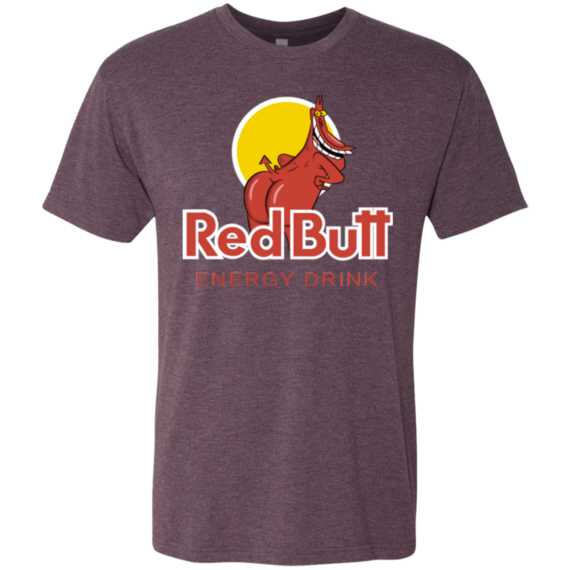 T-Shirts Vintage Purple / Small Red butt Men's Triblend T-Shirt